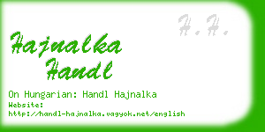 hajnalka handl business card